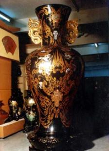 西汉云灵图-2M双耳大脱瓶 传统漆器工艺的璀璨瑰宝